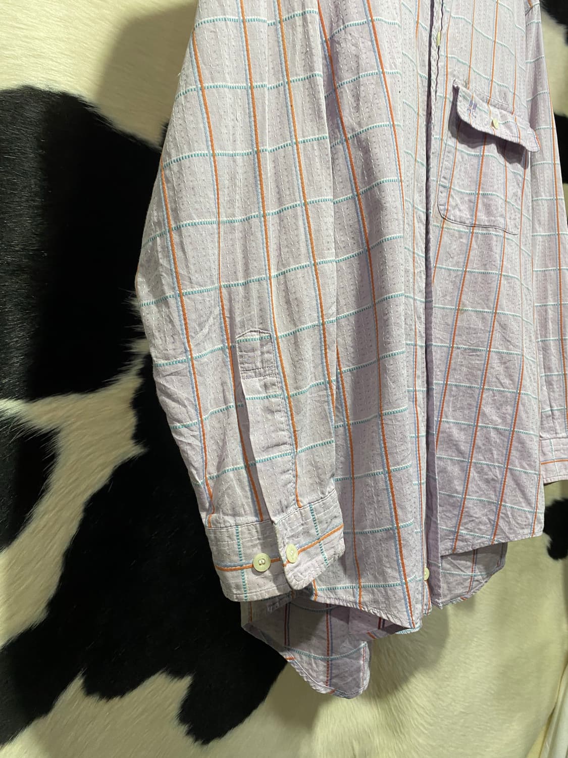 Courrege homme 체크 셔츠 상품이미지4