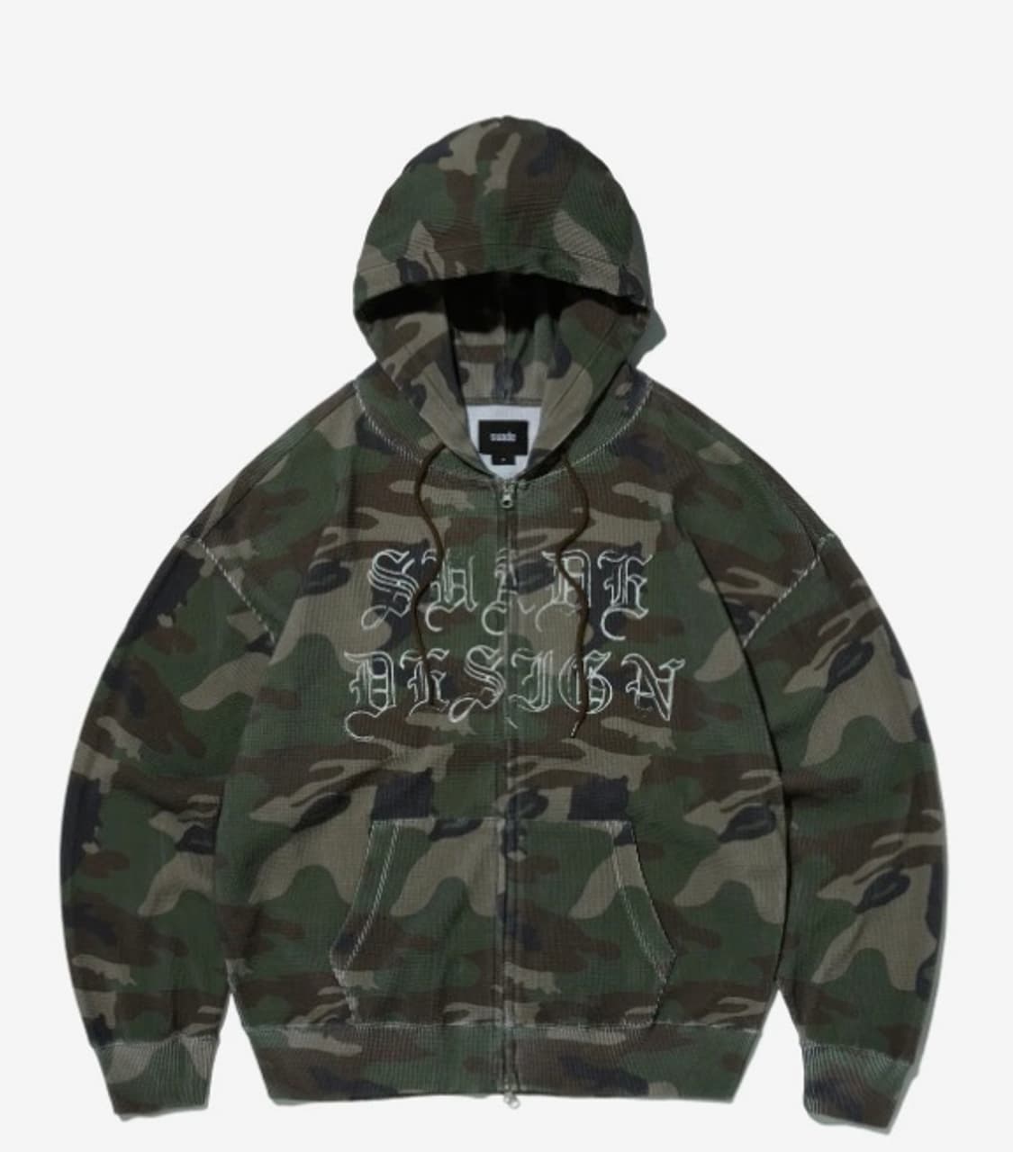 [새상품,M] 스웨이드 SUADE 써멀 카모 후드 집업 상품이미지1