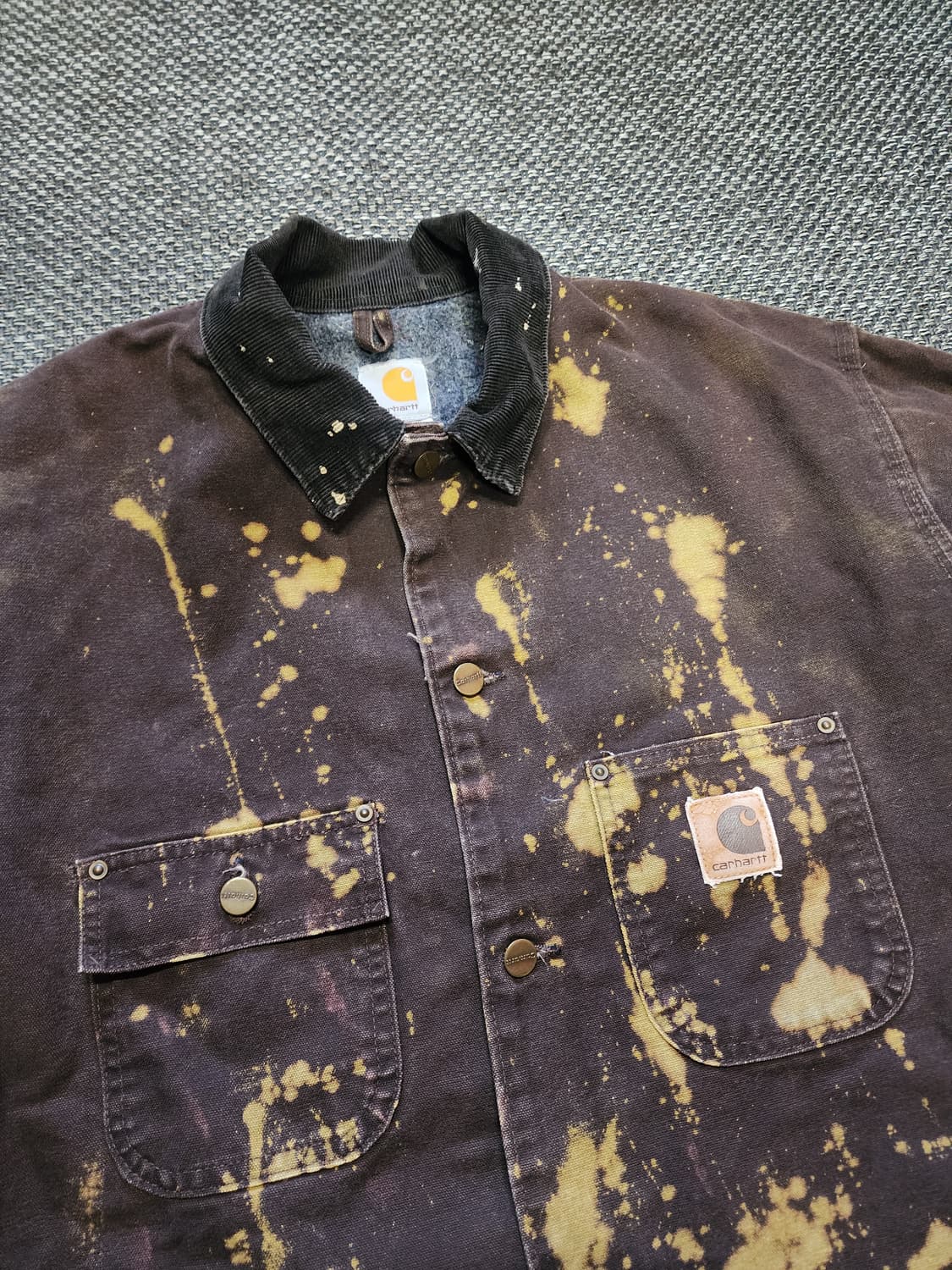 칼하트 코듀로이 넥 초어  자켓 브라운 XL 상품이미지9