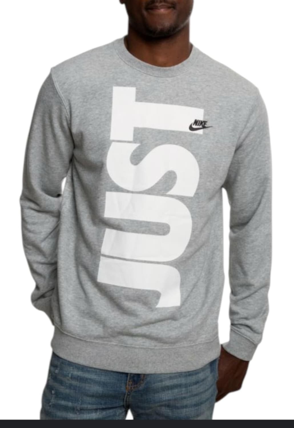 나이키 JUST DO IT 맨투맨 M 회색 상품이미지2