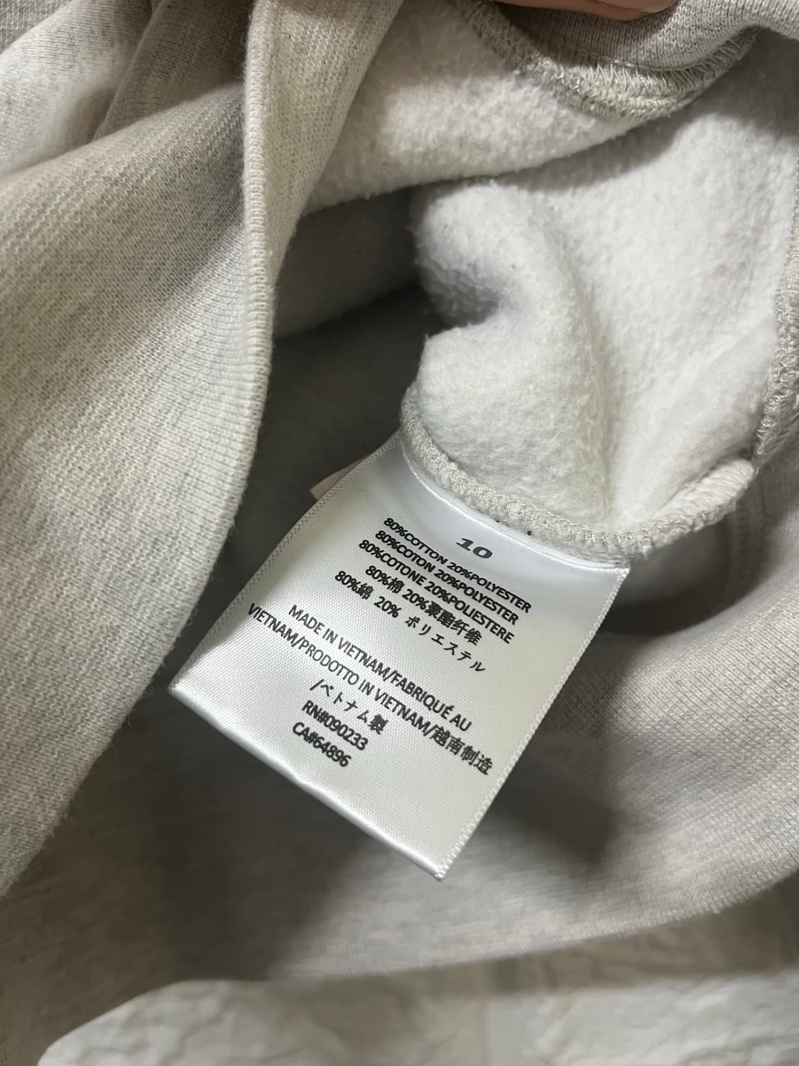 피어오브갓 피오갓 후드티 오트밀 백멜란지 에센셜 상품이미지2