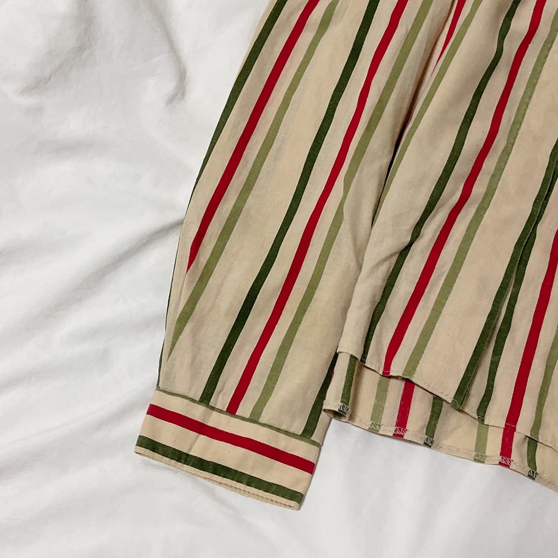 빈티지 ) 컬러스트라이프 베이지 블라우스 상품이미지3