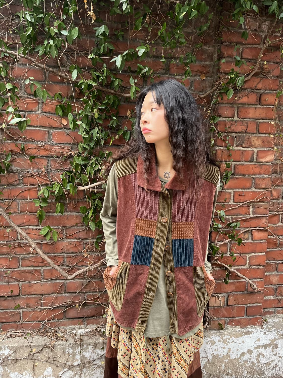 빈티지 히피 코듀로이 베스트 상품이미지3