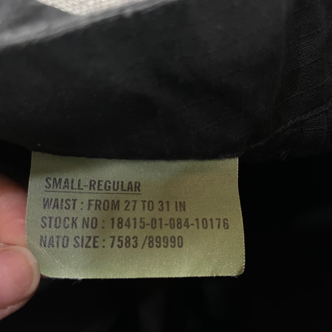 (31) 오리지널 미군 블랙 카고 데님 팬츠 스몰레귤러 상품이미지5