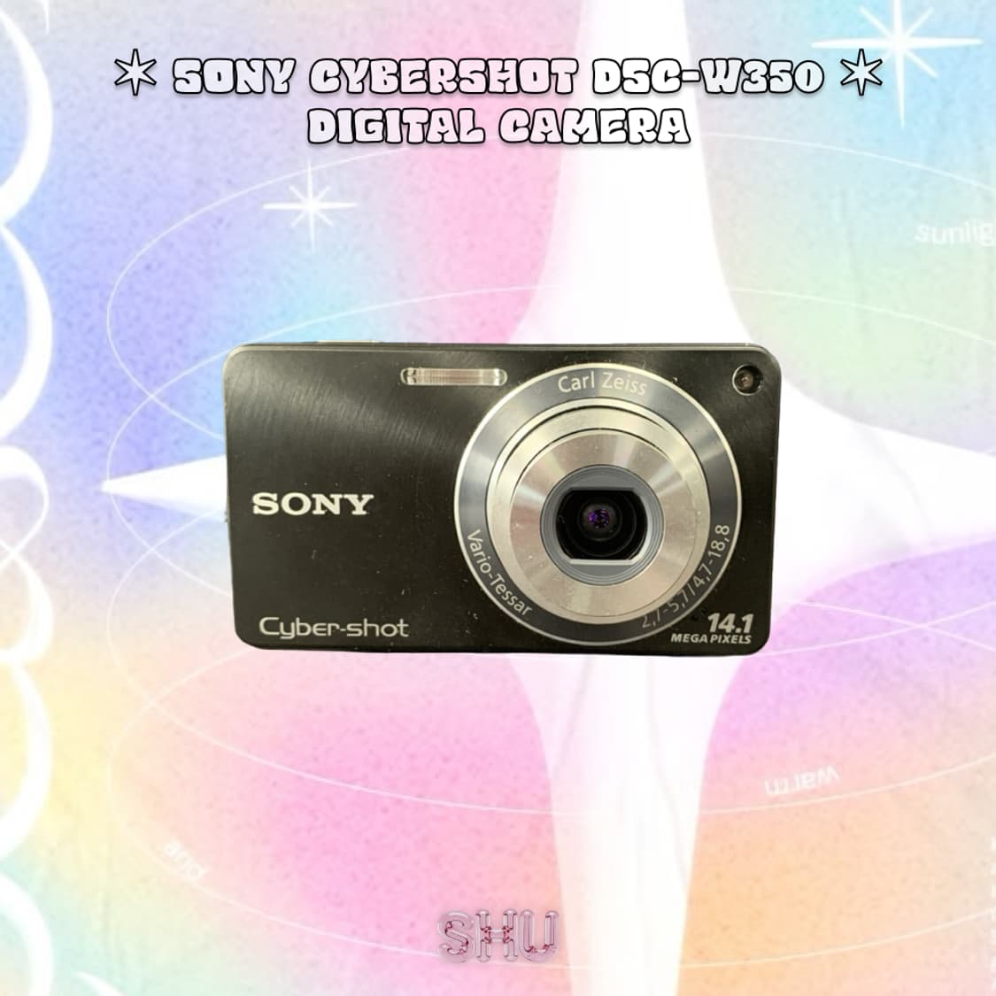 소니 사이버샷 DSC-W350 빈티지 디카 매트블랙  상품이미지2