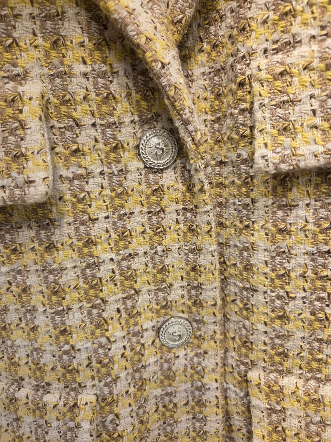 시슬리 이탈리안 패브릭 트위즈 자켓 상품이미지4