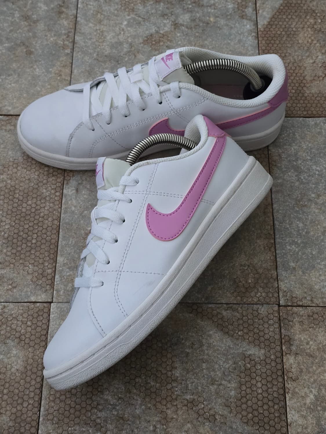 (240)나이키 코트 로얄 2 화이트 핑크 상품이미지3