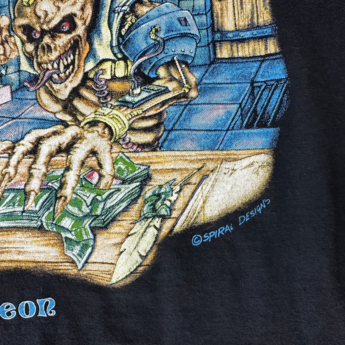 90s 메탈리카 Sandman’s Dungeon 유로 부틀렉 티셔츠 XL 상품이미지6