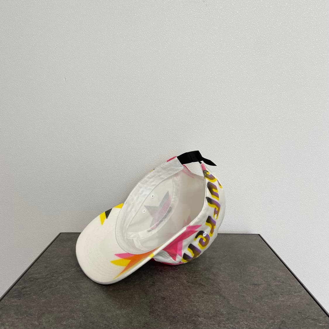 슈프림 곤즈 화이트 레드 박스로고 캠프캡 모자 상품이미지6