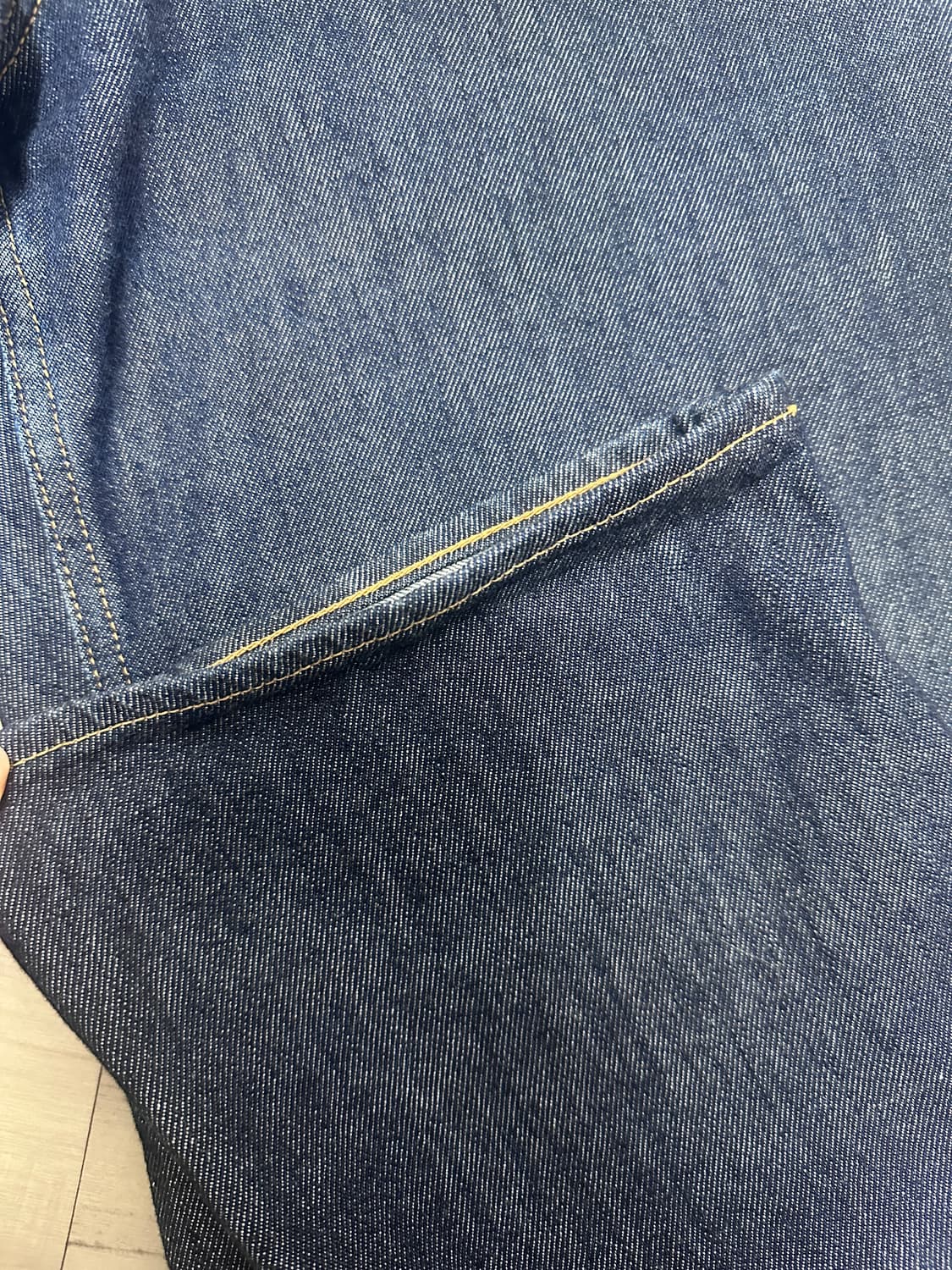 (30) 오라리 하드 트위스트 와이드 데님 팬츠 A00P03DM 상품이미지4