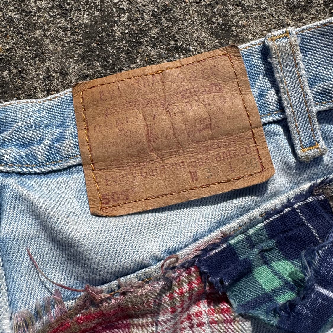 [32] 90s 리바이스 505 커스텀 데님 팬츠 상품이미지8