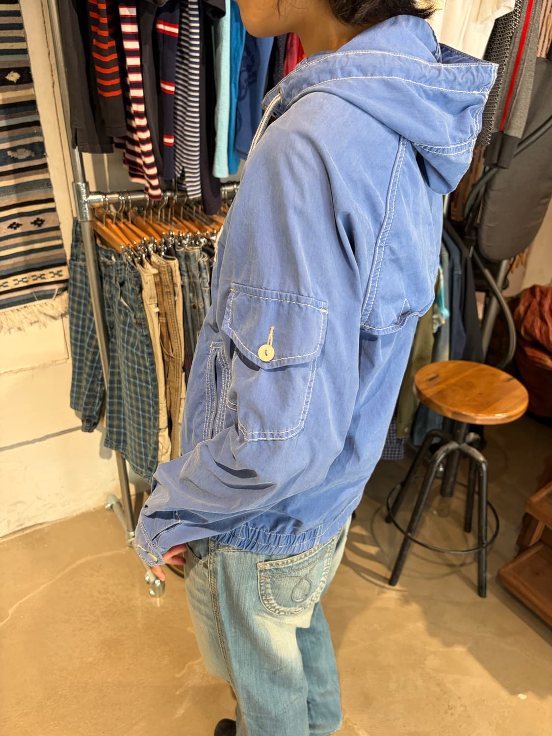 Polo Ralph Lauren 코튼 후드 윈드브레이커 S 상품이미지7