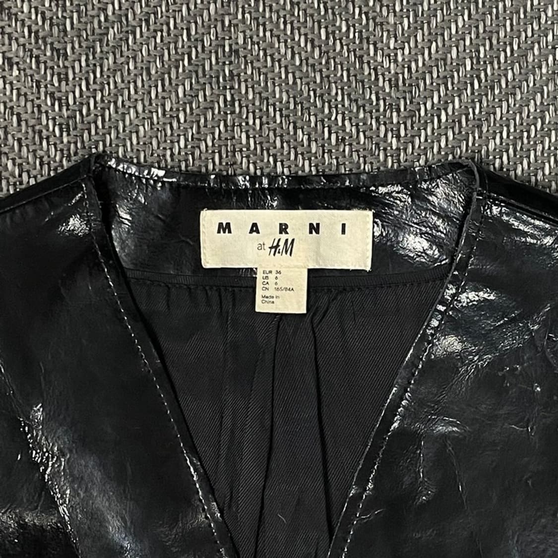 마르니 h&m 콜라보 레더 블루종 v0121 상품이미지5