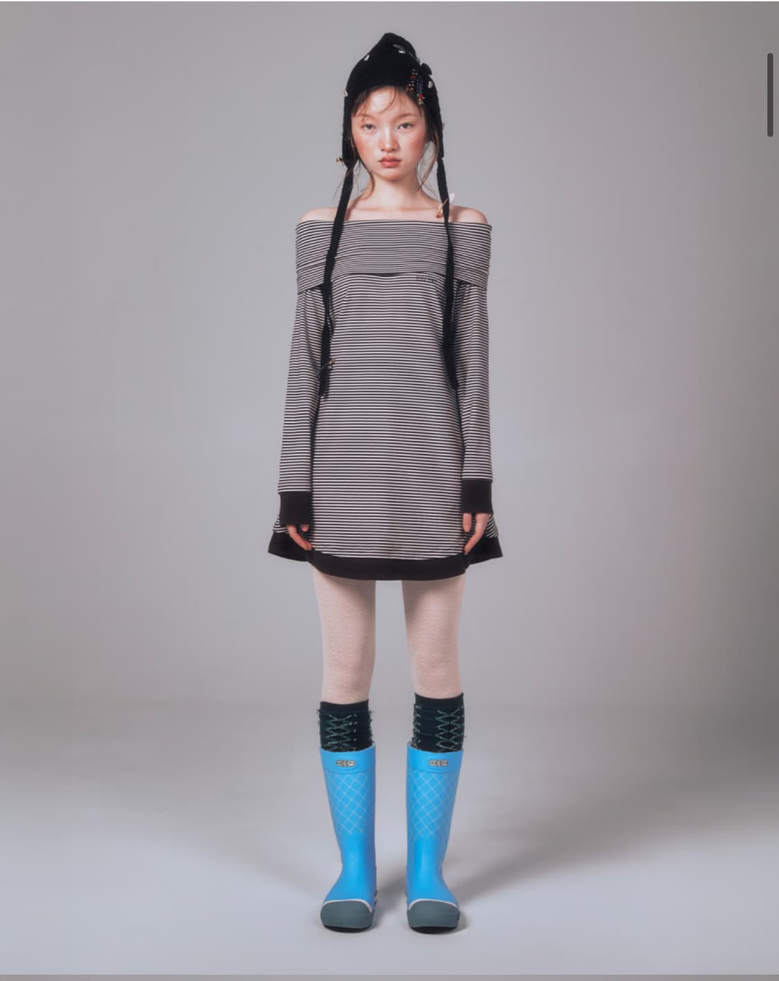 유희 오프숄더 원피스 상품이미지3