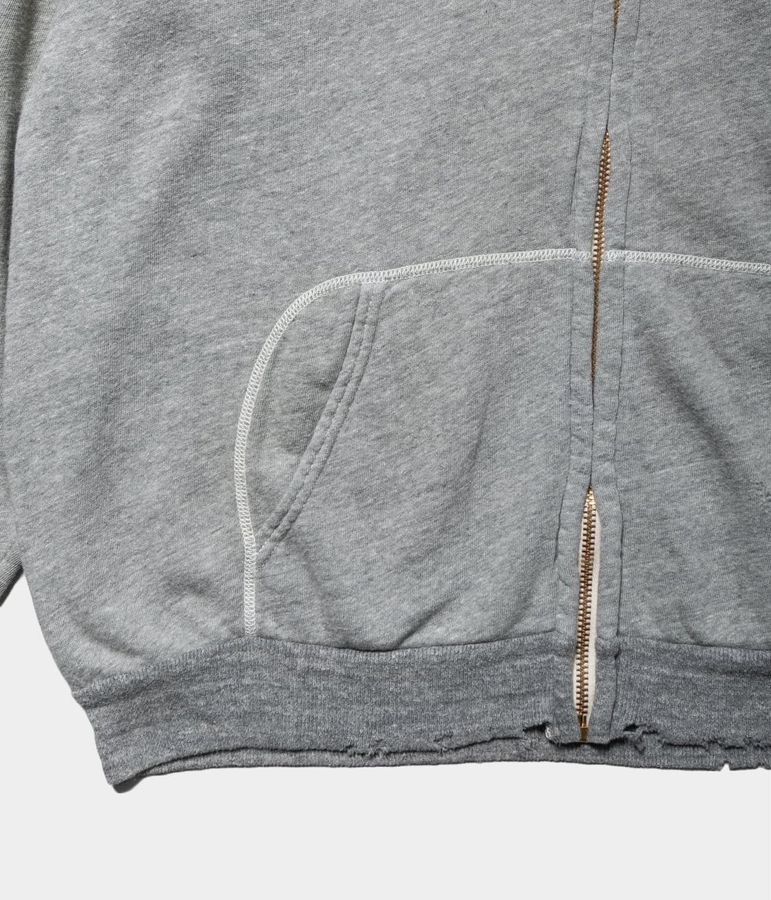 26SS A.presse 아프레쎄 빈티지 라이트웨이트 후드집업 그레이 상품이미지5