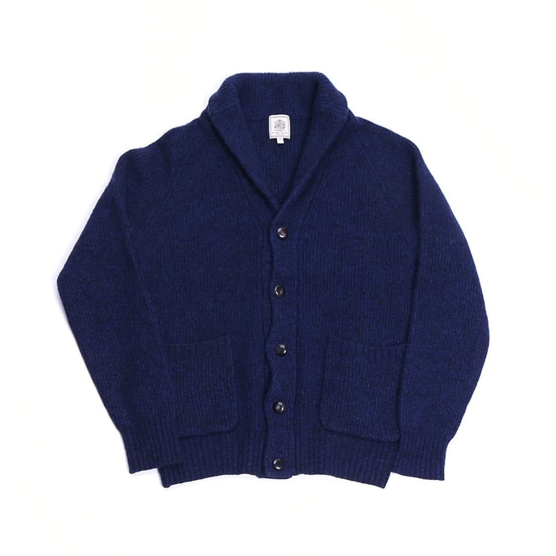 (55) 제이프레스 네이비 울 캐시미어 숄카라 가디건 상품이미지1