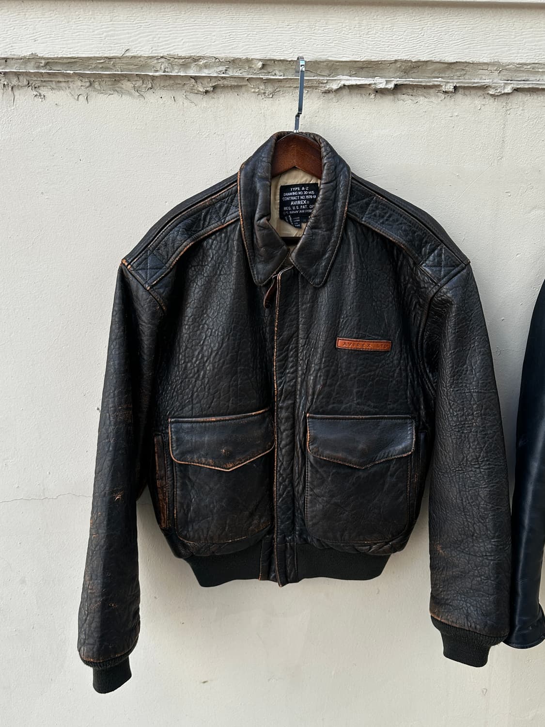 Avirex A-2 레더 플라이트 자켓 상품이미지1