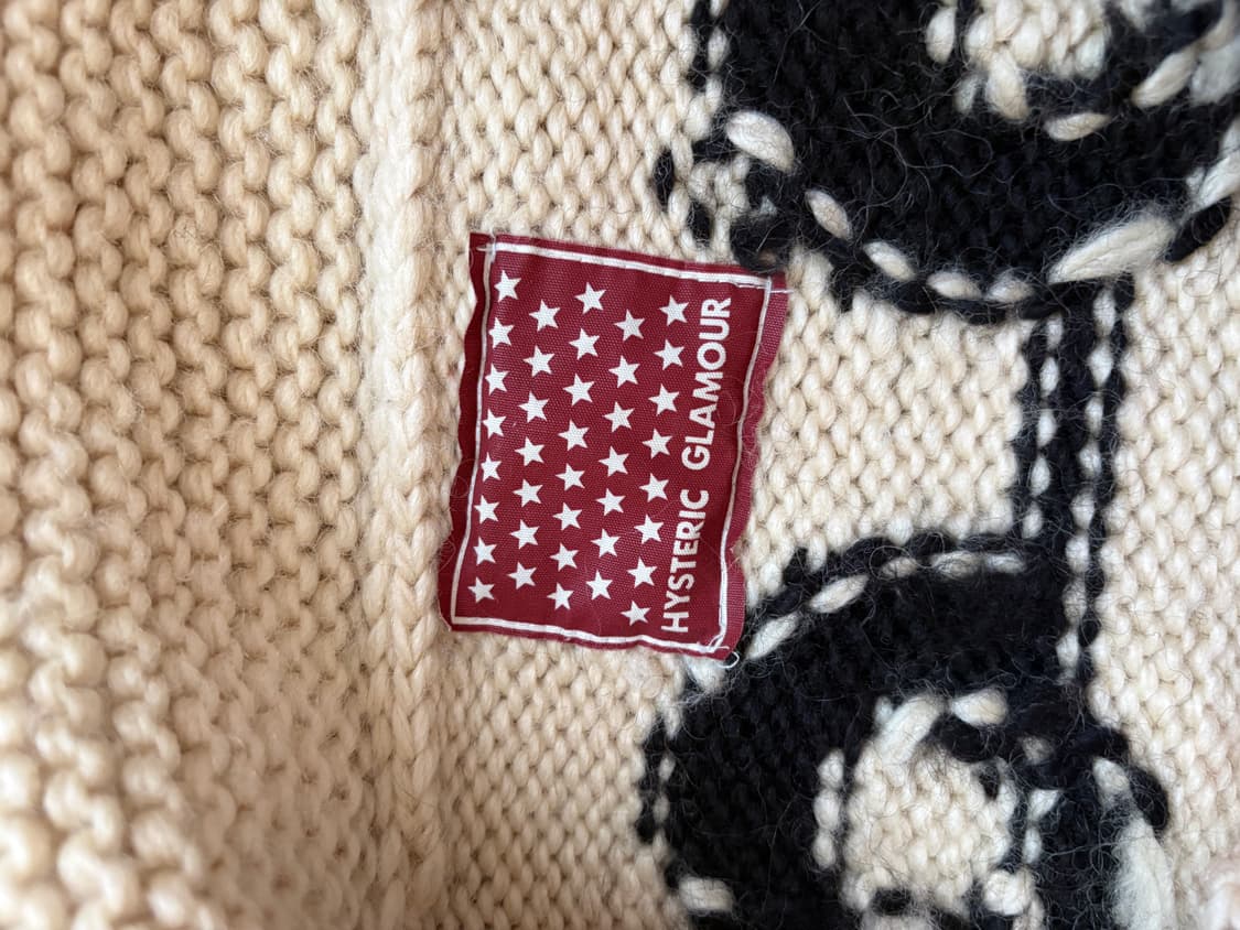 Hysteric Glamour panda 코위찬 울 직업 상품이미지4