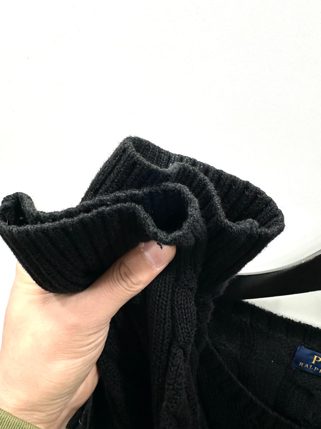 폴로 랄프로렌 케이블니트 코튼 스웨터 L 상품이미지4