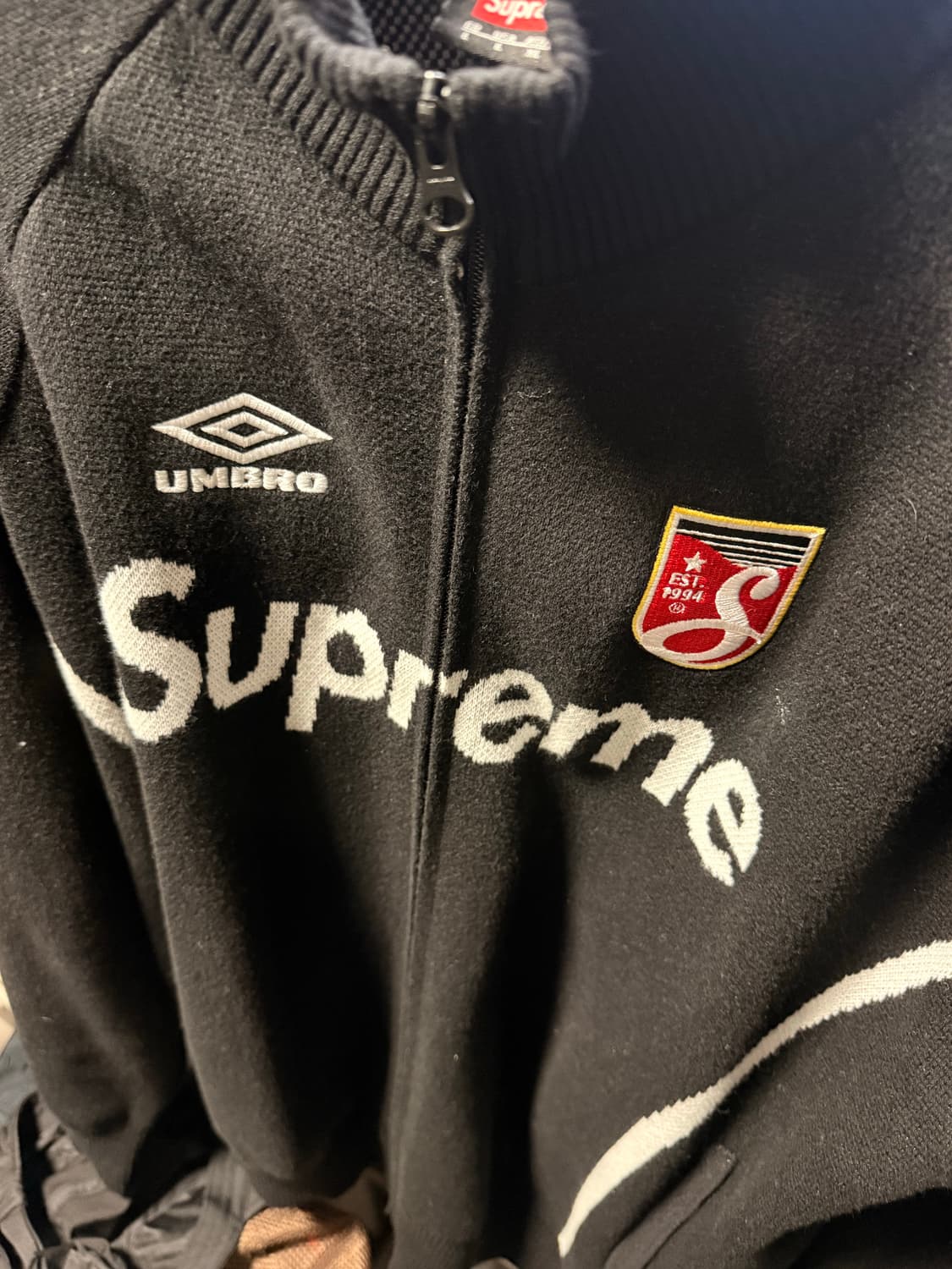 슈프림x엄브로 니트사커 셋업 L,m 상품이미지5