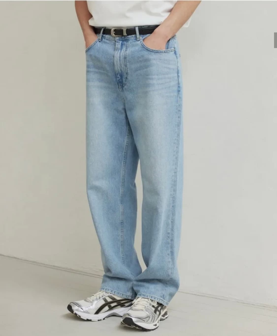 Semi Wide Denim Pants - Light Blue 29 상품이미지2
