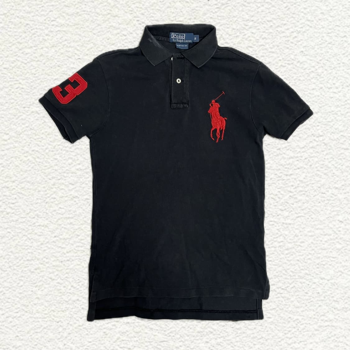 폴로 랄프로렌 블랙 빅포니 카라티 S 상품이미지1