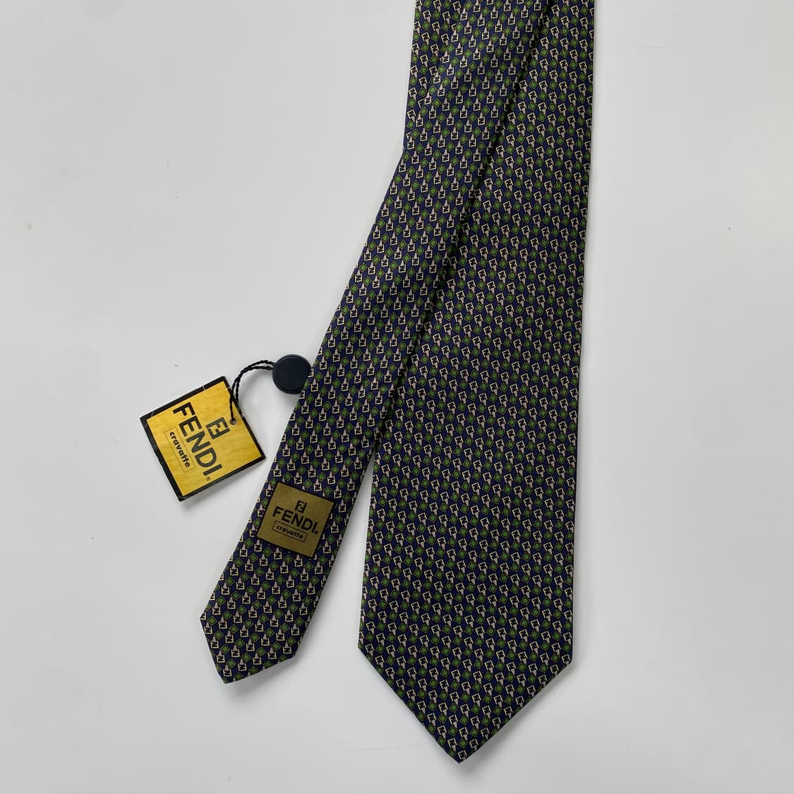 미사용품 택달린 펜디 (FENDI) 모노그램 명품 정품 넥타이 상품이미지2