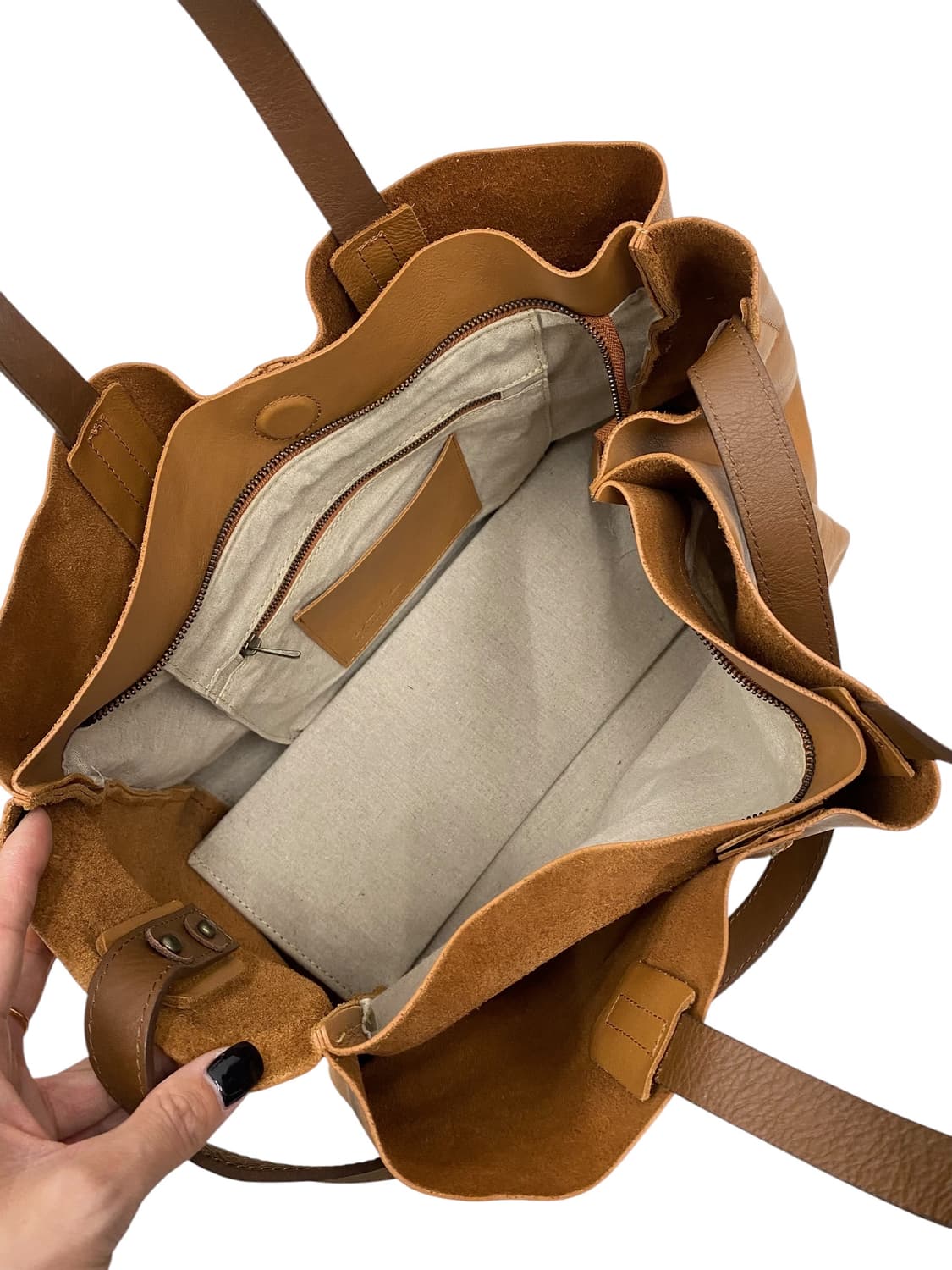 레더 브라운 숄더 2way 상품이미지3