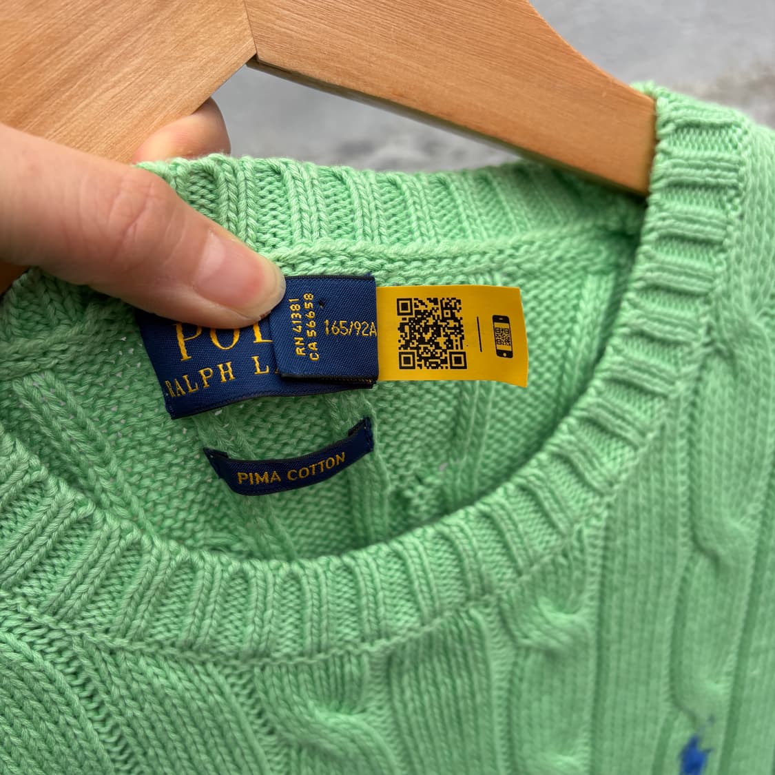Polo 폴로 케이블 꽈배기 반팔 니트 상품이미지5