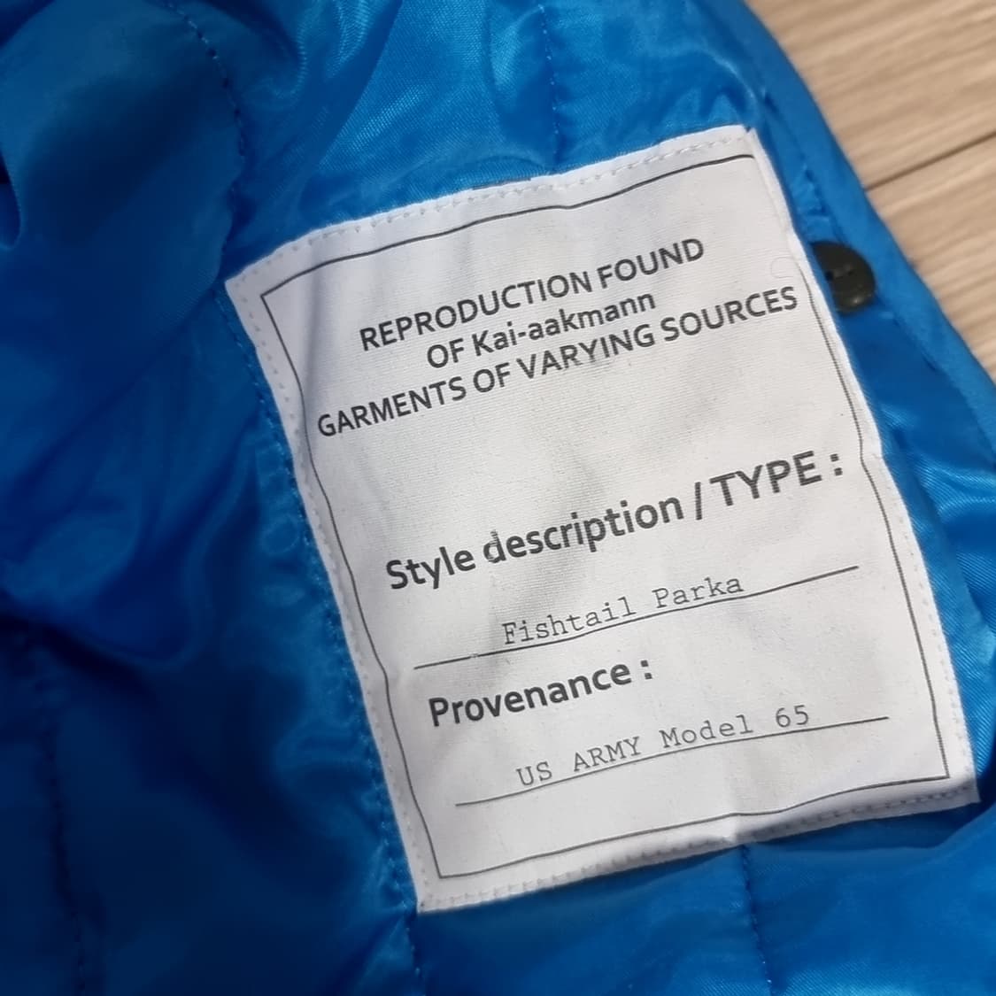 카이아크만 m65 피쉬테일 개파카(95-105) 상품이미지6