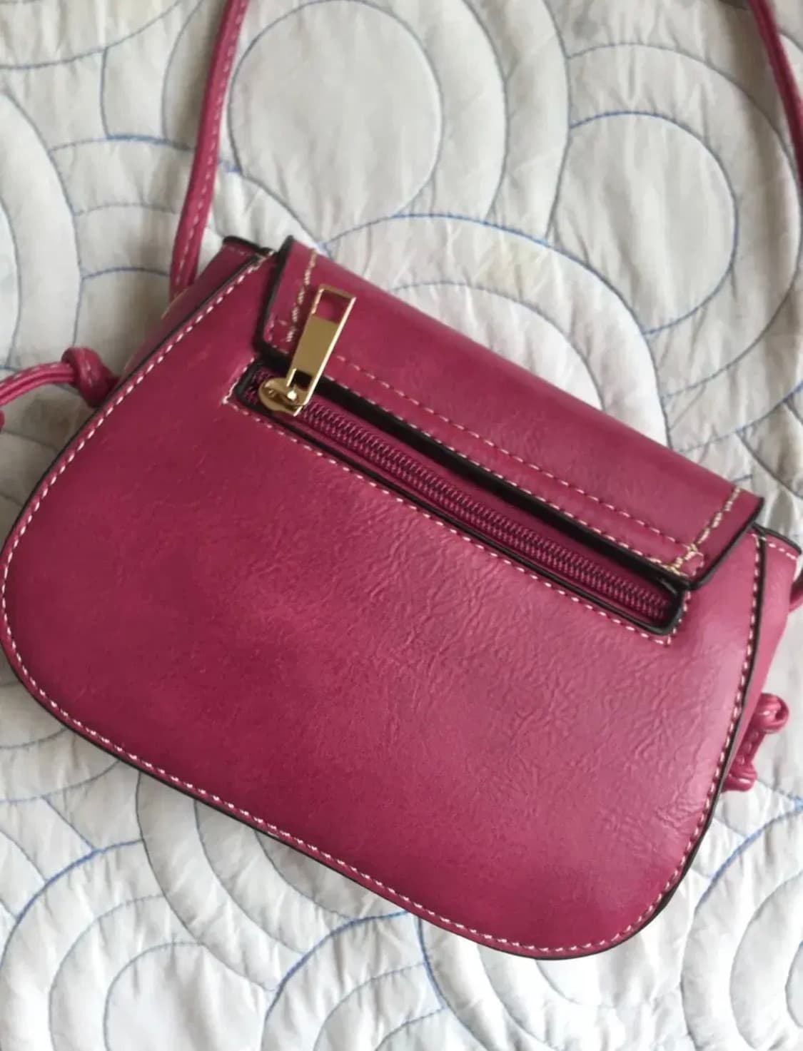 빈티지 핑크 미니 크로스백  상품이미지4