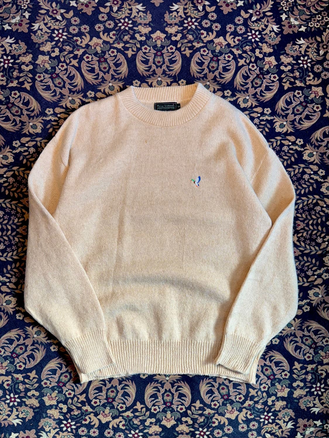 빈티지 Flying Sportsman 크루넥 울 스웨터 USA Made 상품이미지1