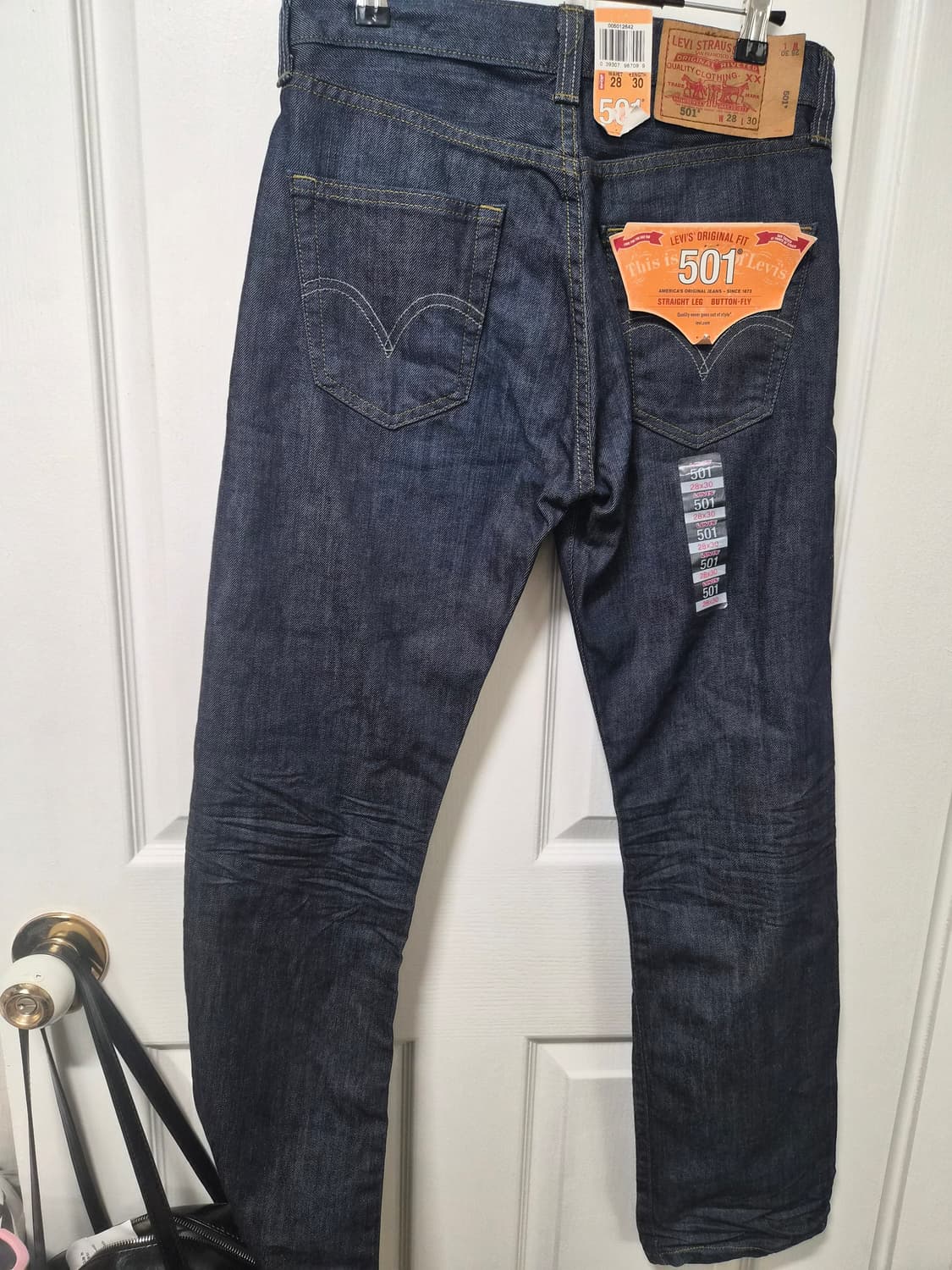 리바이스 501청바지 데님 진청 상품이미지6
