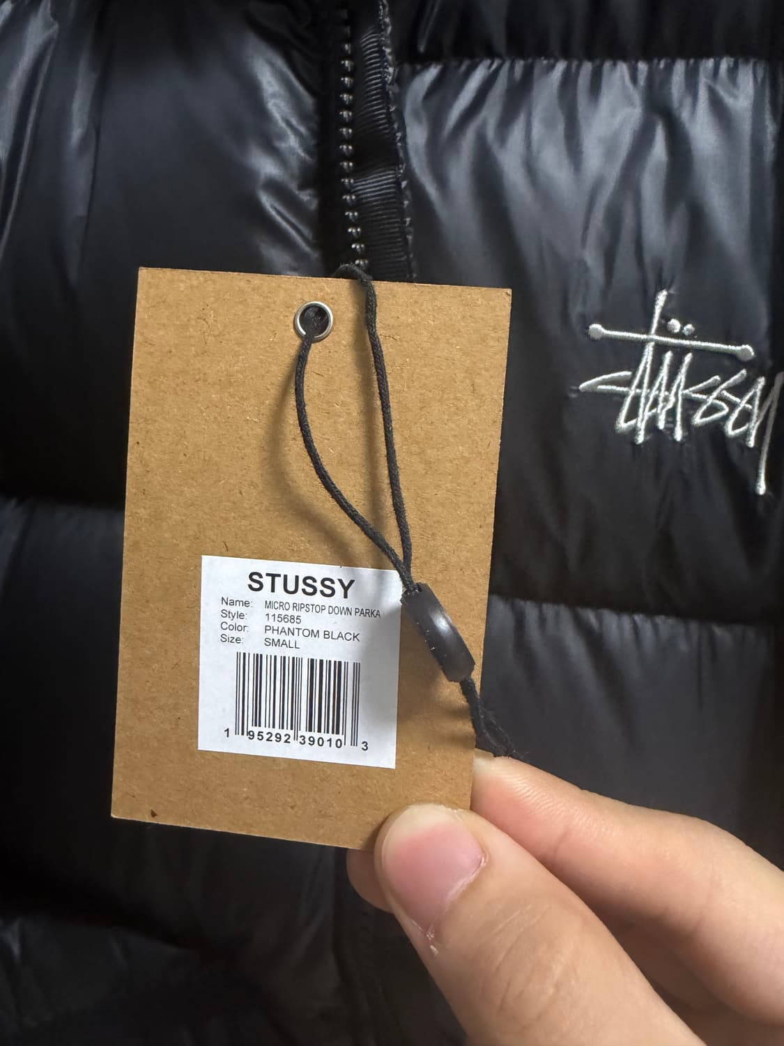 스투시 마이크로 립스탑 다운 파카 s 블랙 상품이미지2