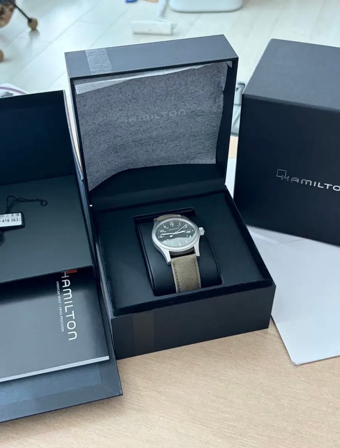 해밀턴 카키필드 수동시계 상품이미지1