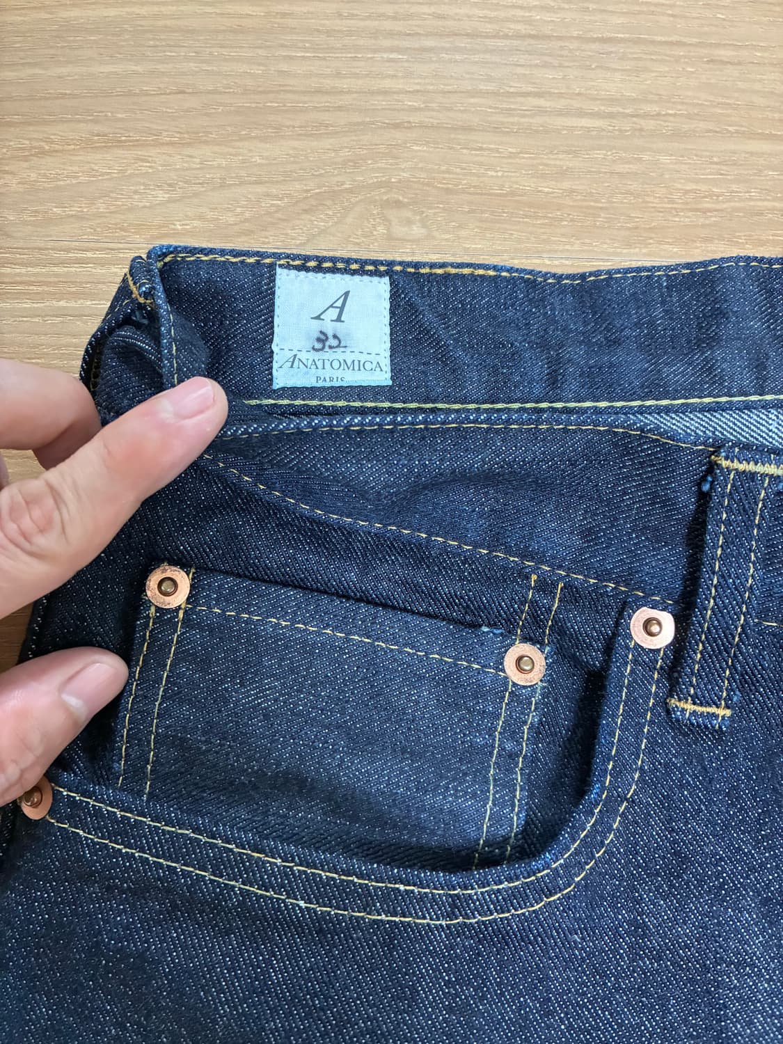 아나토미카 618 원워시 데님 32사이즈 새제품급 상품이미지2