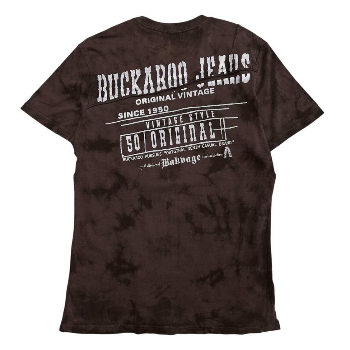 버커루 로고 프린팅 큐빅 브라운 반팔 L 상품이미지3