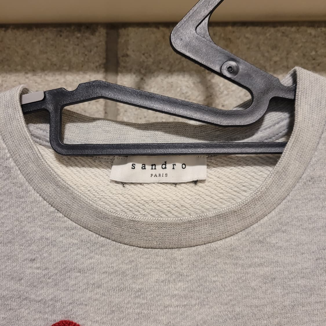 산드로 그래픽 자수 맨투맨 1 상품이미지3