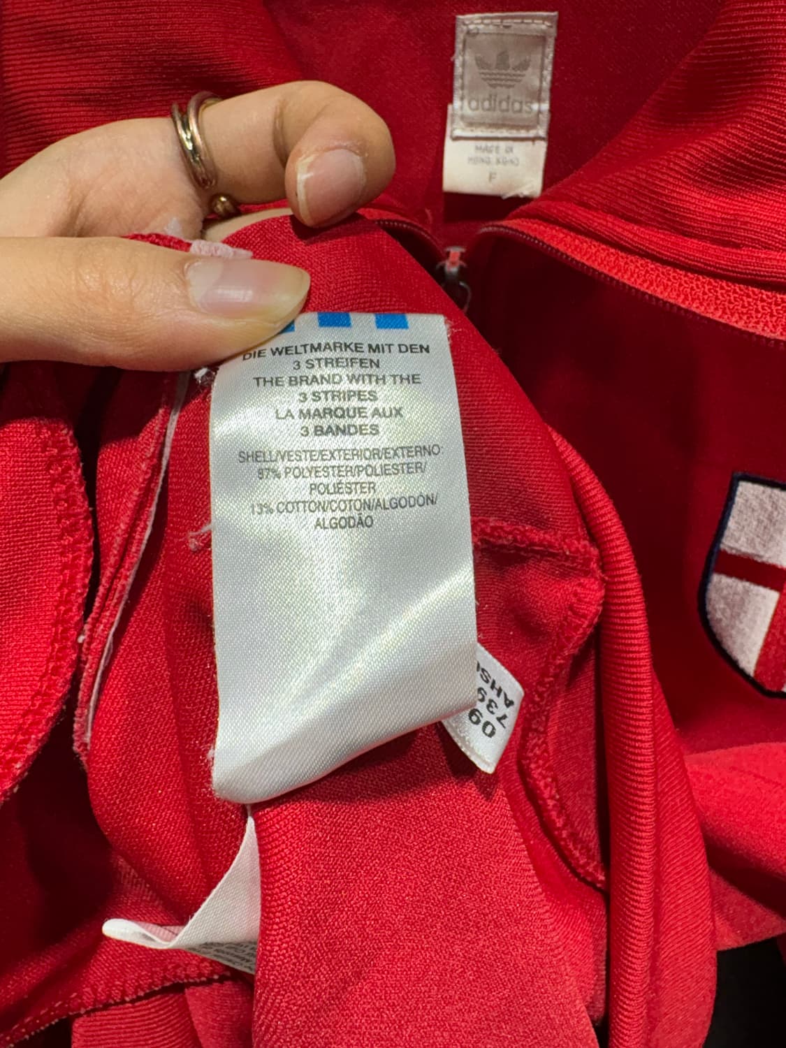 M Adidas 아디다스 파이어버드 잉글랜드 레드 트랙탑 상품이미지8