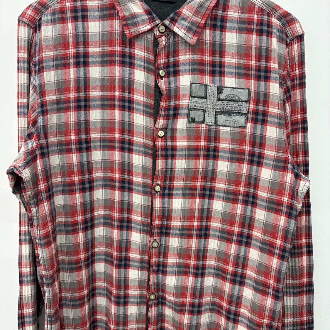나파피리 체크 셔츠 남방 L 상품이미지2