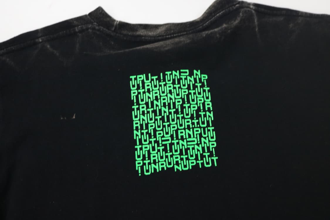 SOFFE 90s 빈티지 네온 픽셀 그래픽 블랙 티셔츠 L 상품이미지10