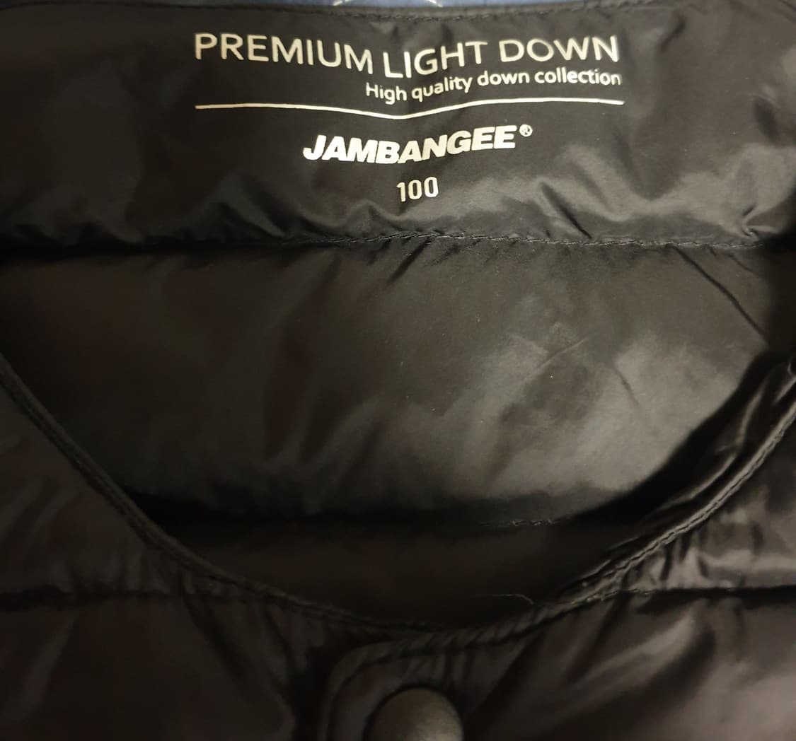 구스다운 경량 조끼패딩 블랙 (100)  2개 상품이미지4