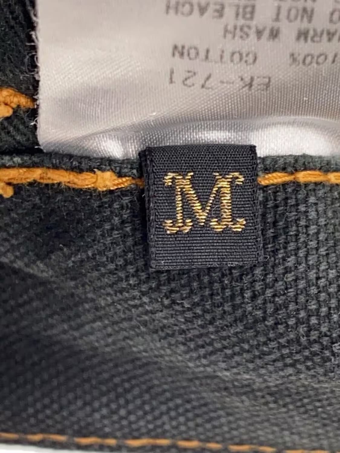 캐피탈 씬 캔버스 와이드 럼버 팬츠 블랙 상품이미지5