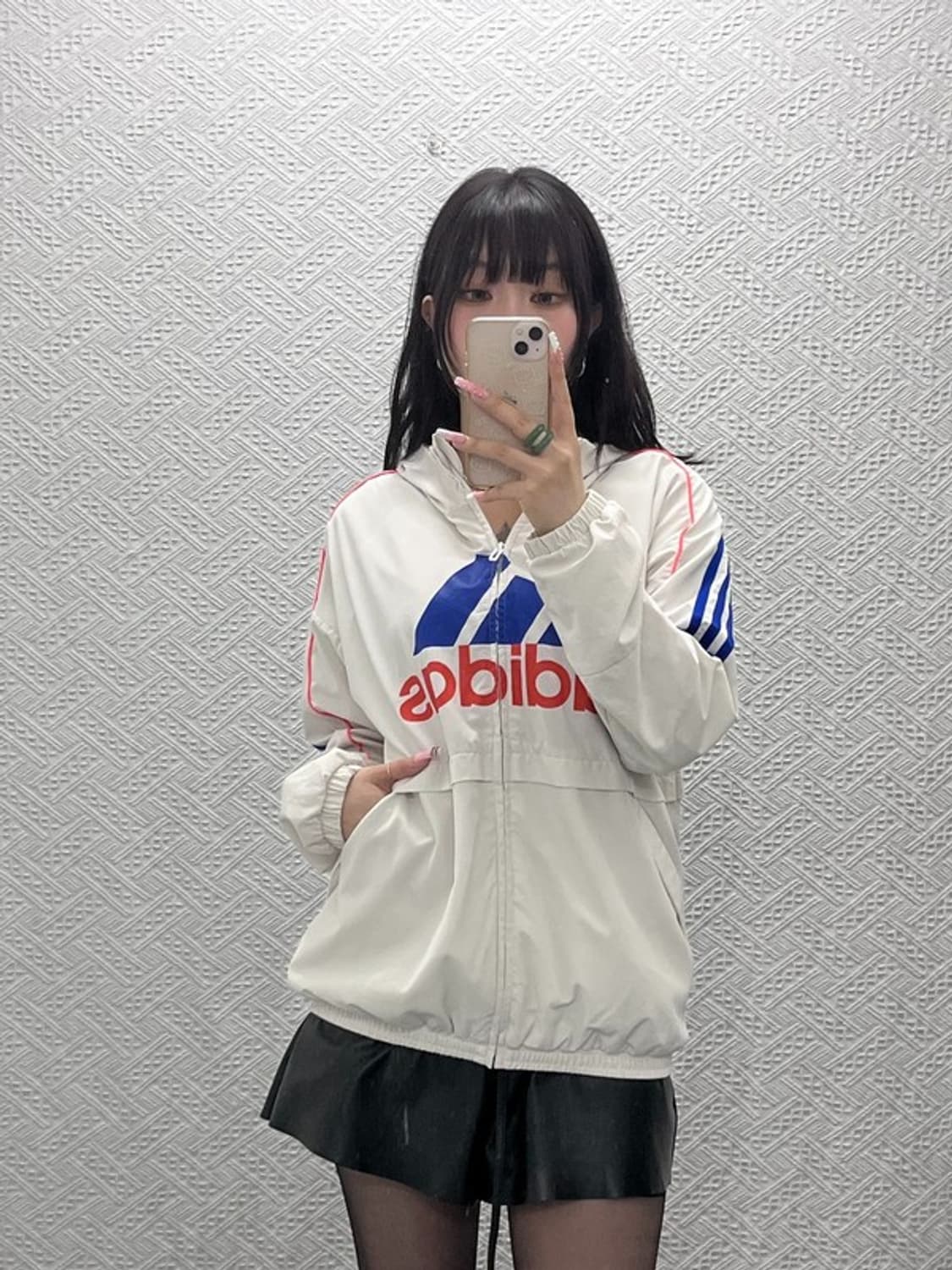 아디다스 올드스쿨 레트로 빈티지 00s 바람막이 자켓 100 C12512 상품이미지1
