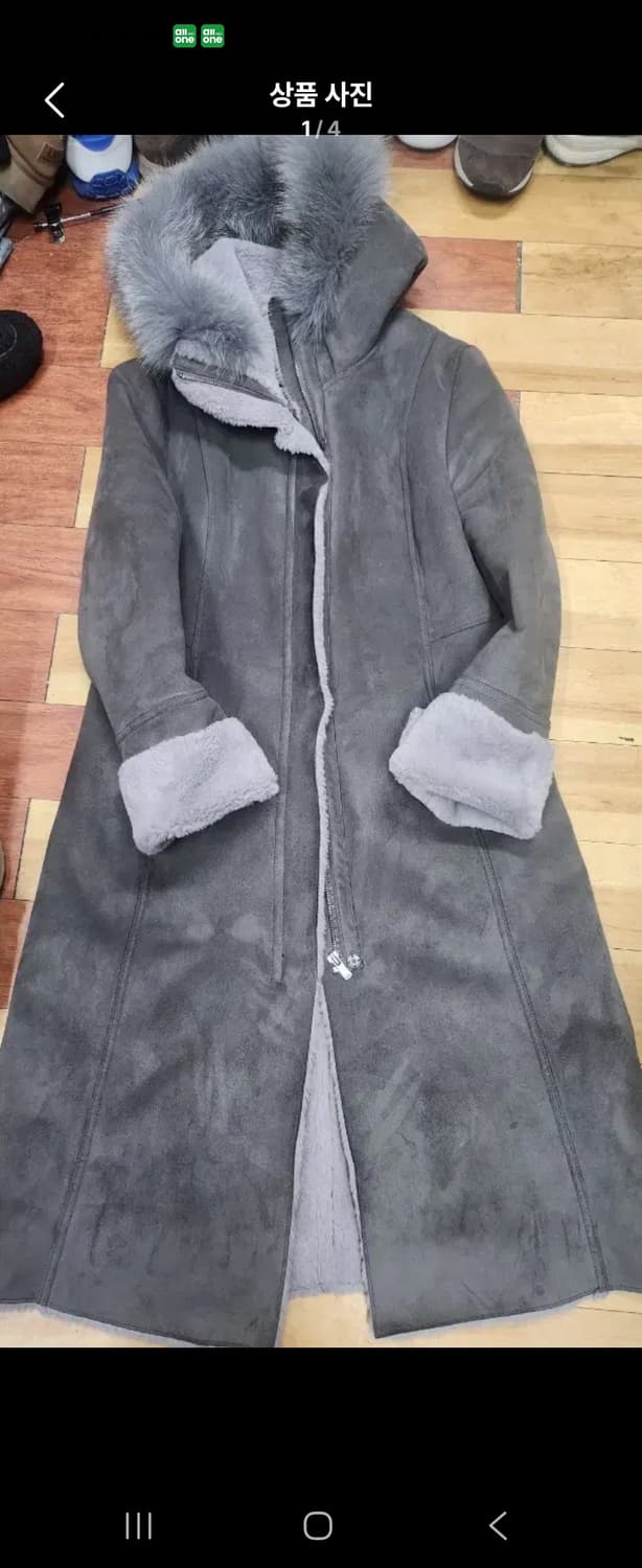 수스폭스퍼후드 무스탕롱코트s 상품이미지1