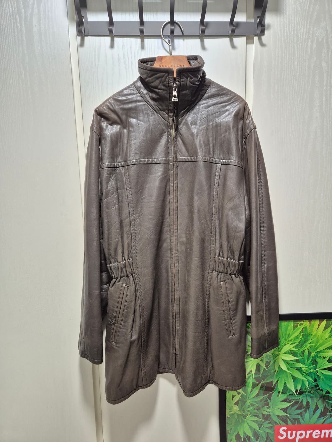 (세일)byblos 이태리명품 브라운 양가죽 자켓 상품이미지7