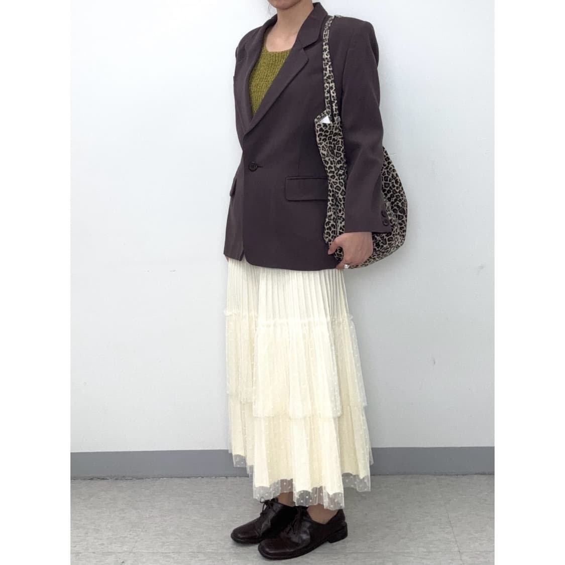 빈티지 브라운 블레이저 자켓 상품이미지3