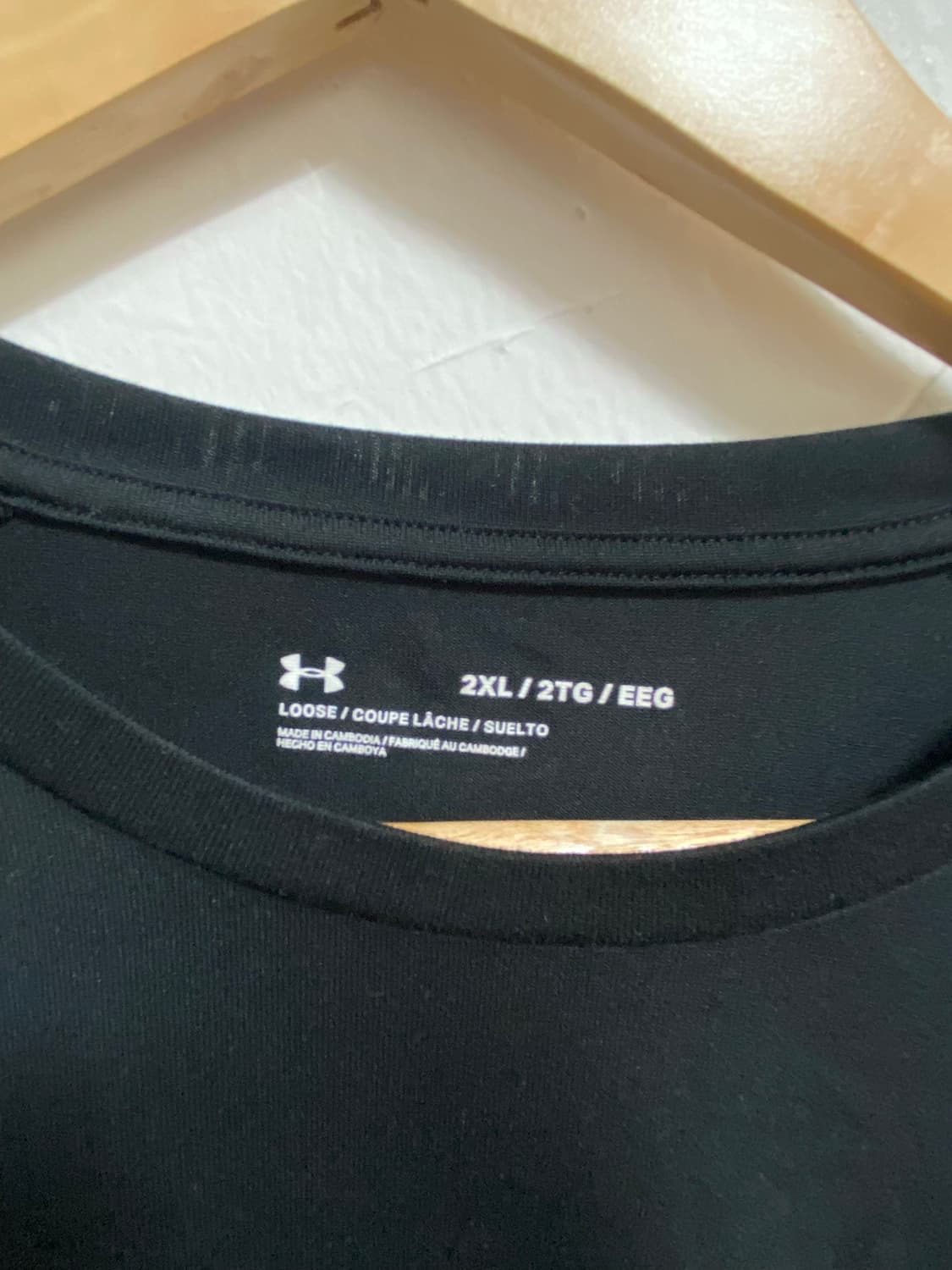 언더아머 기능성 로고 블랙 2XL 상품이미지3