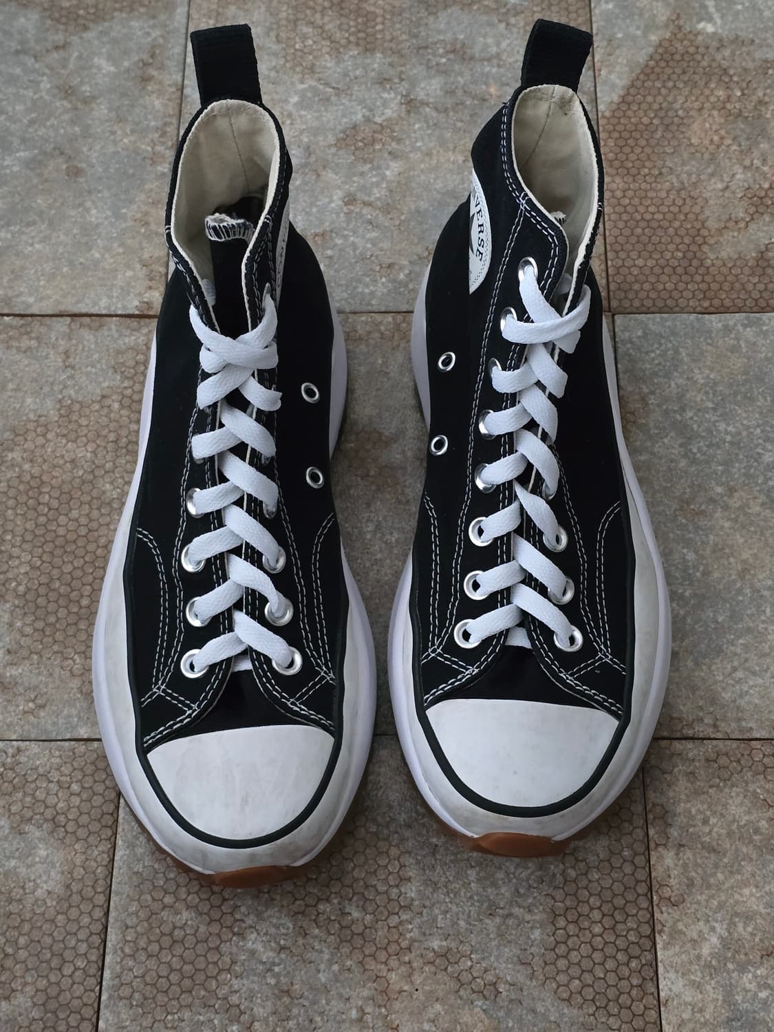 (250)컨버스 런스타 하이크 하이 검흰 상품이미지2