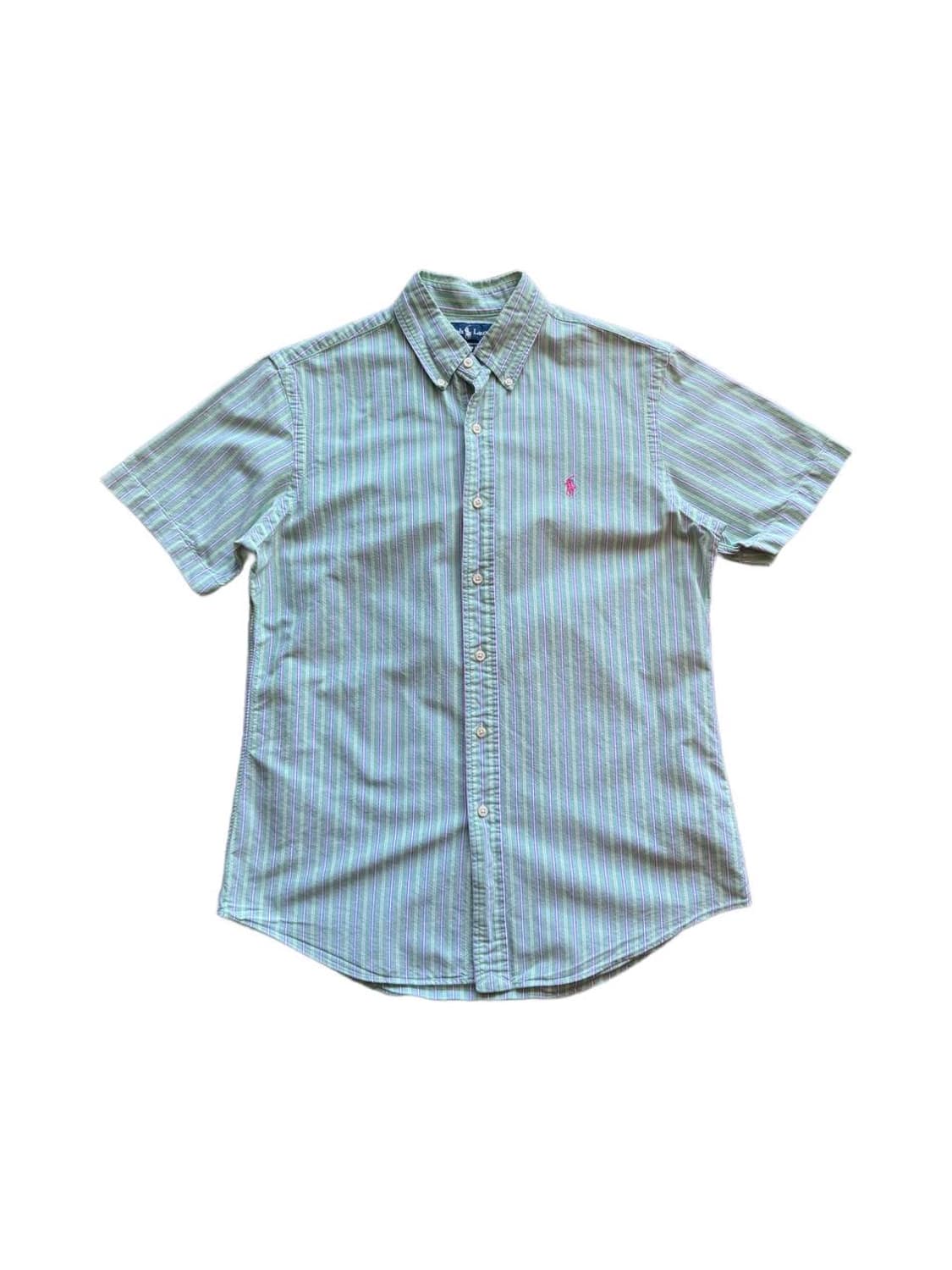 폴로 랄프로렌 버튼다운 반팔 스트라이프 셔츠 상품이미지1